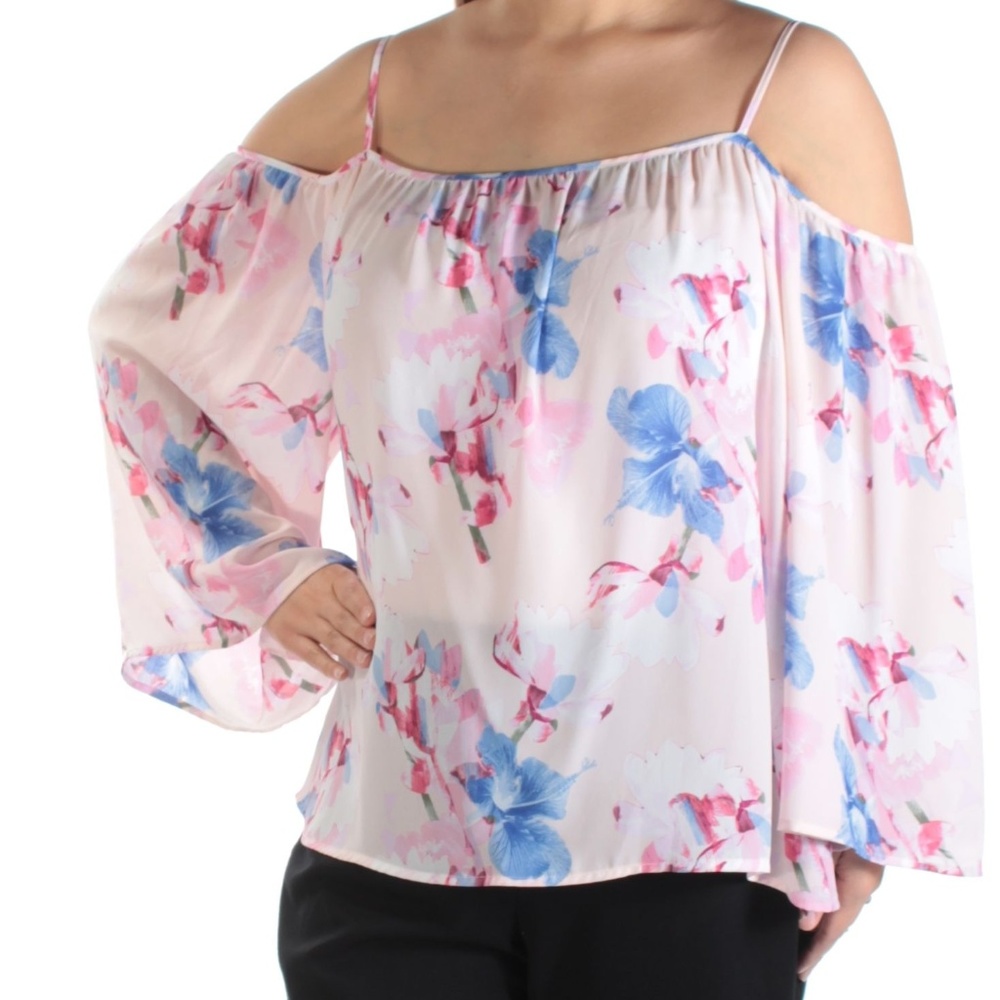 Vince Camuto Pink Multi Off-The-Shoulder Top